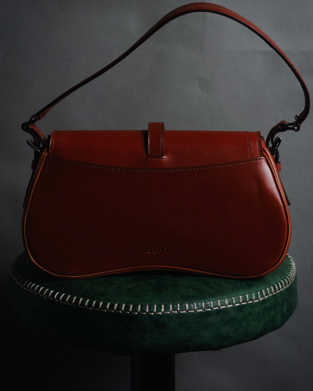 –SPECIAL– "PRADA" 90’s-00’s Minimal strap flap shoulder bag