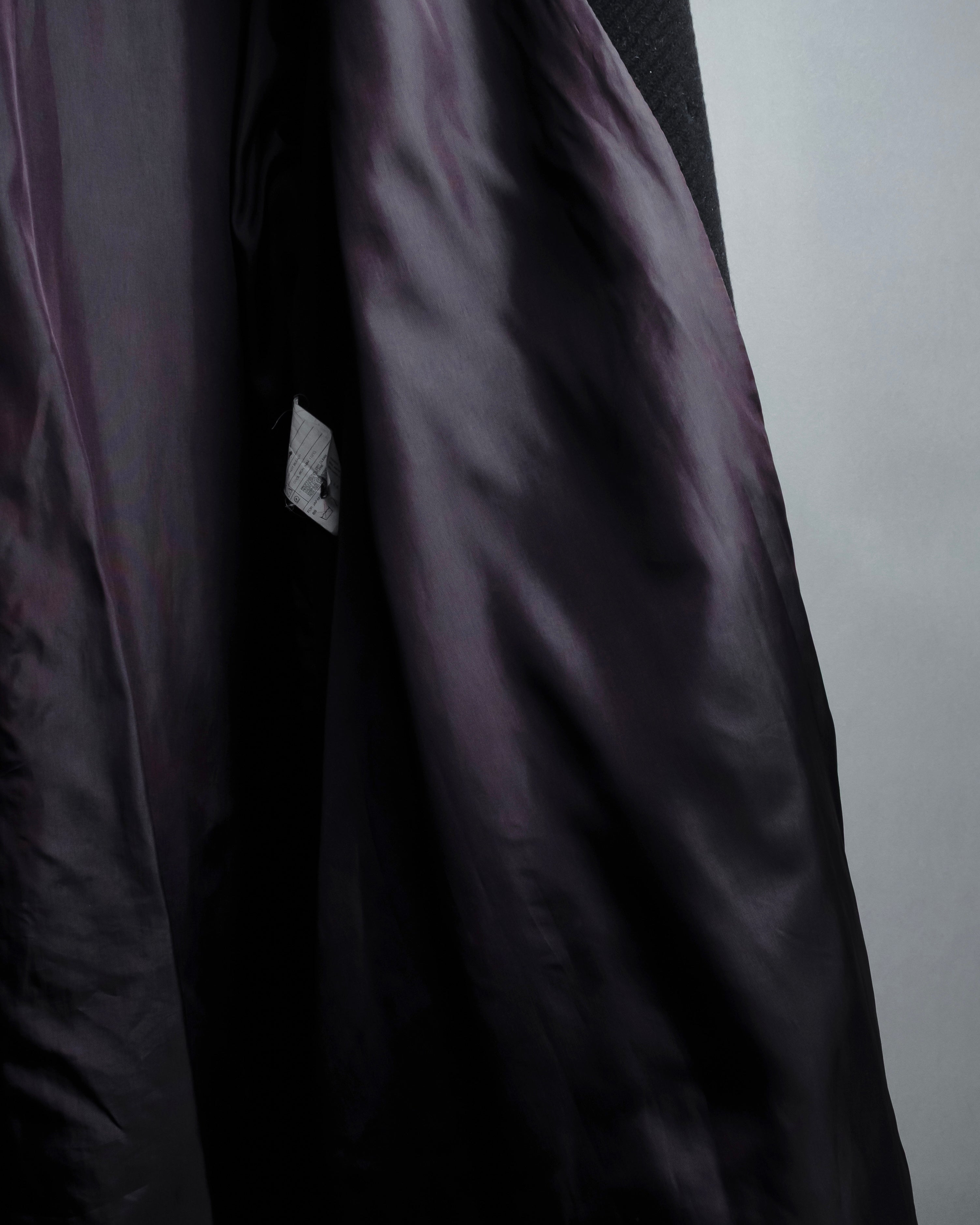 "Valentino Garavani"Shawl collar A-line silhouette long coat