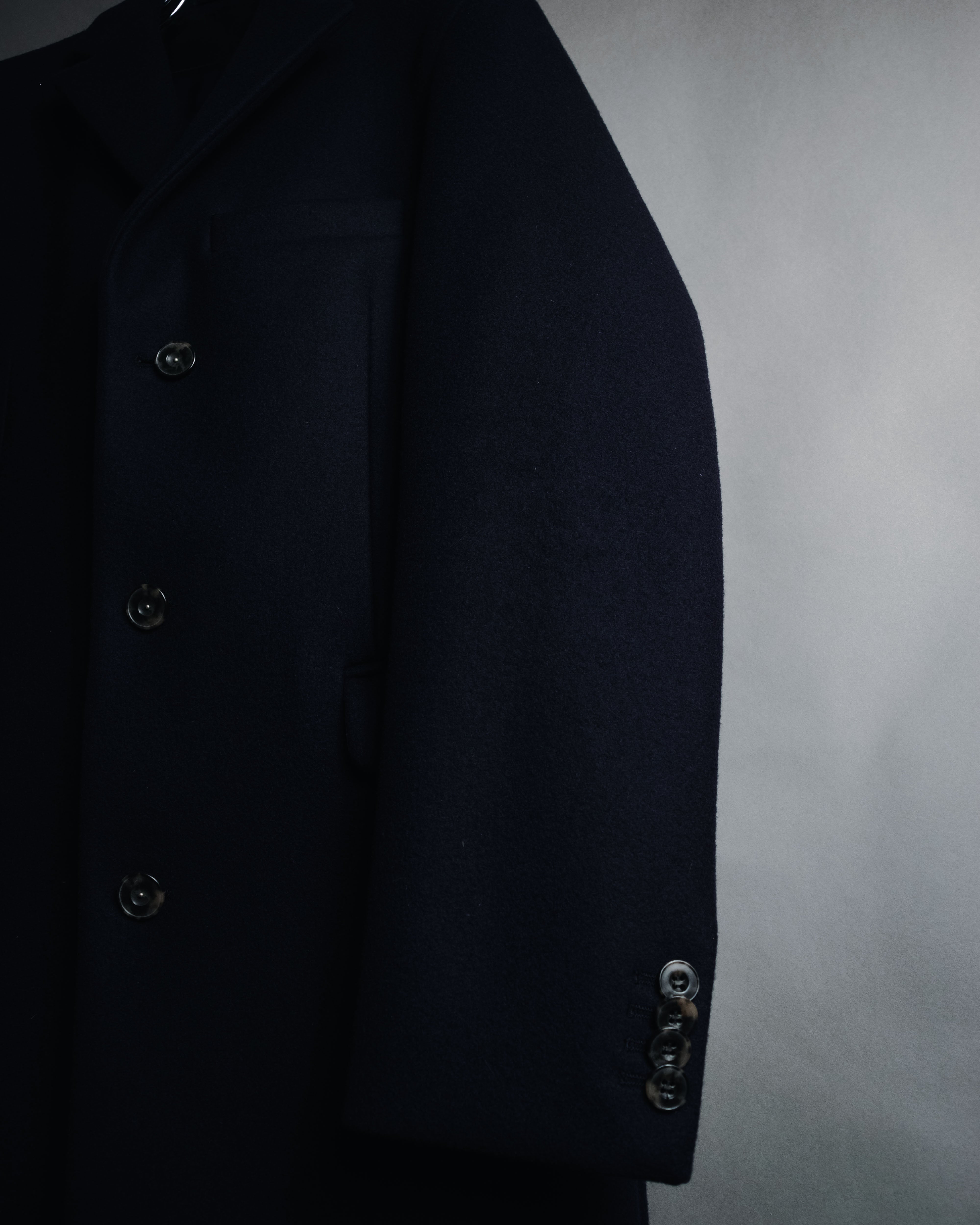 Acne Studios - チェスターコート - ネイビー - 48 - Rigid Wool