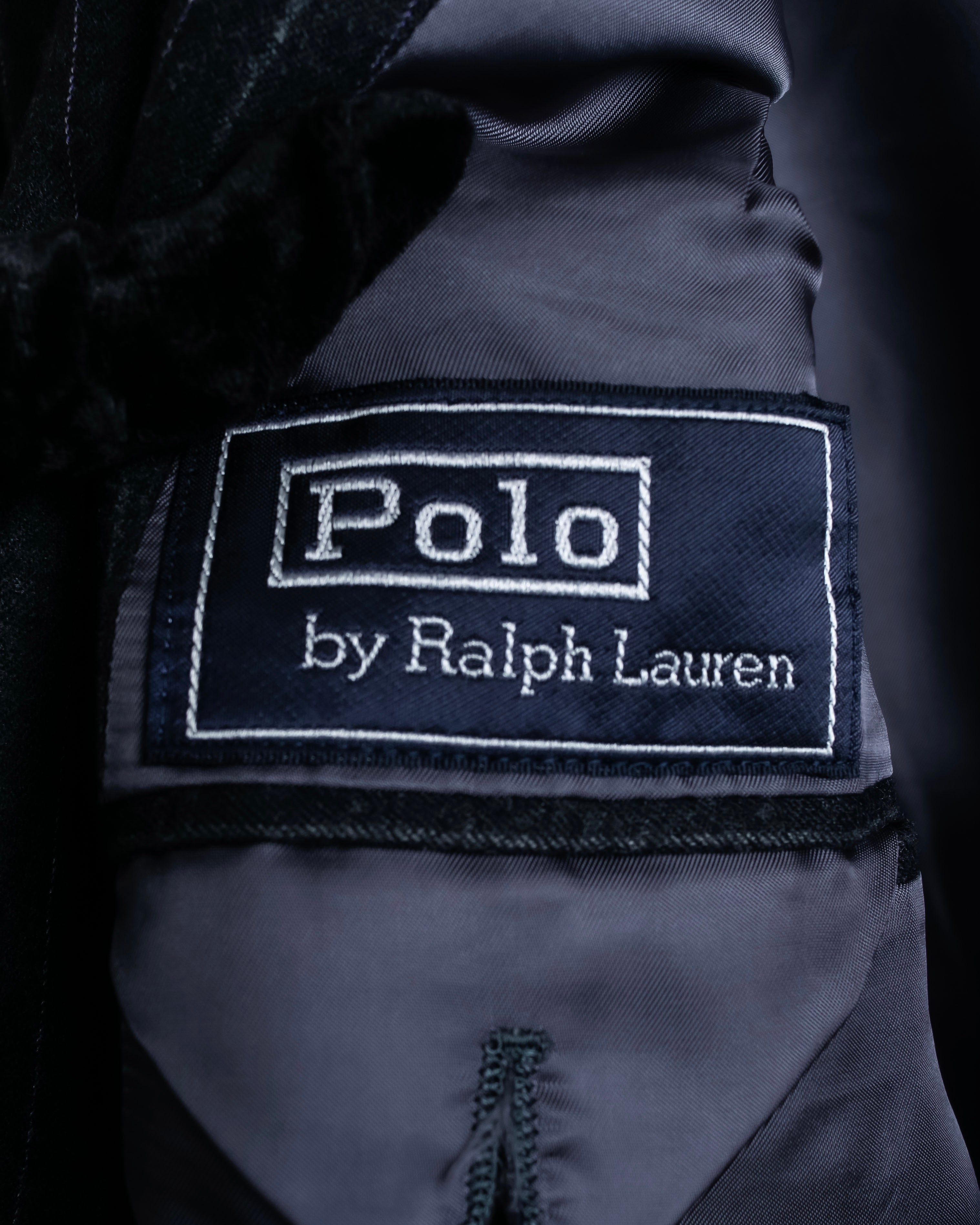"POLO Ralph Lauren" Notch lapel tailored jacket & two-pleat slacks striped set up