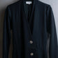 "Yves Saint Laurent Rive Gauche"
Beautiful button design no-collar coat