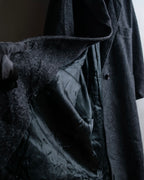 "Vintage fur collar chester coat"