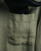 -MOOD Vintage Collections-
90’s Houndstooth linen relaxed shirt