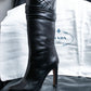 "PRADA" Shirred mode stylelong boots