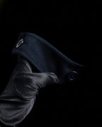 "VALENTINO" Fur collar double-breasted wool coat