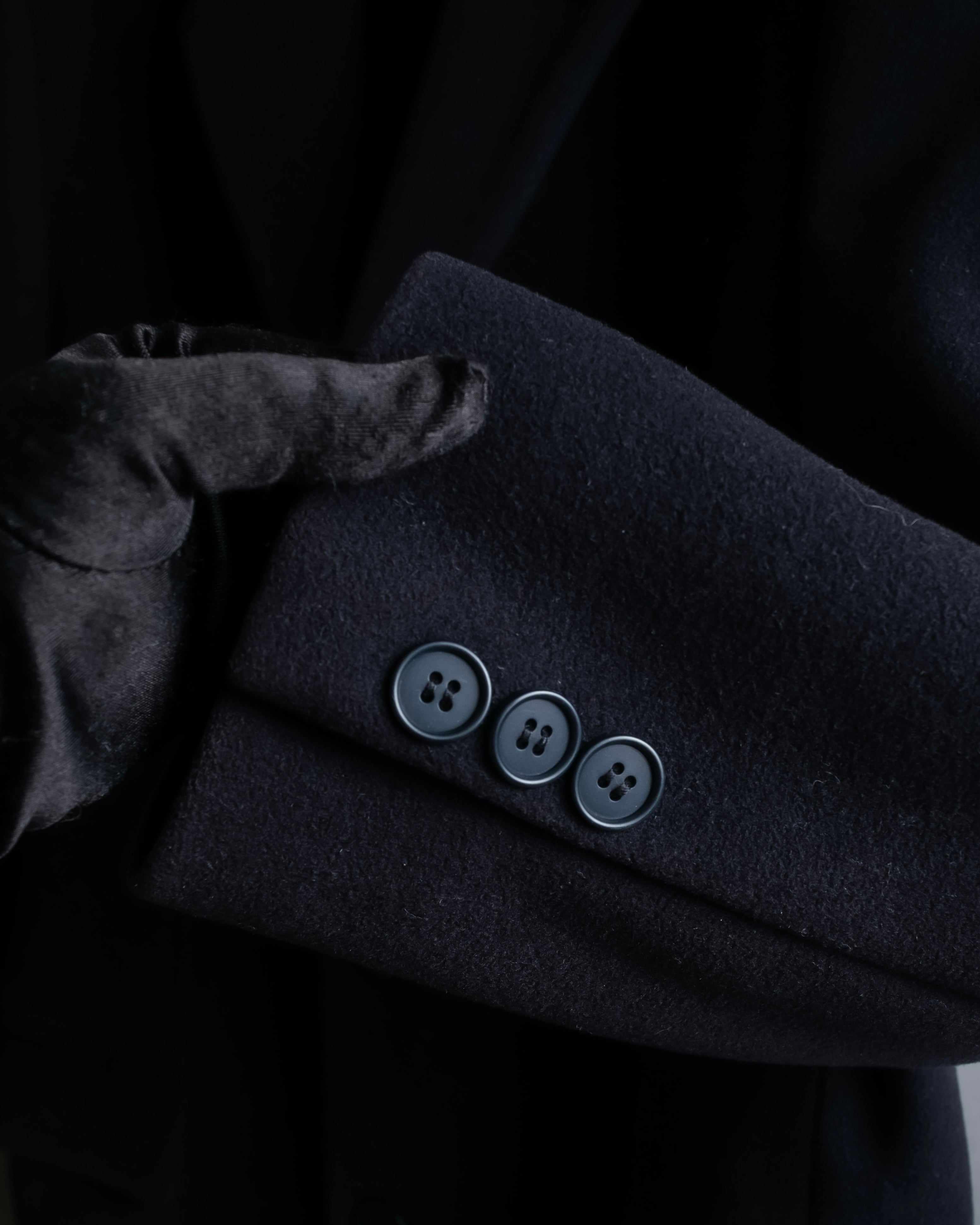 "EMPORIO ARMANI" Single-breasted oversized chester coat