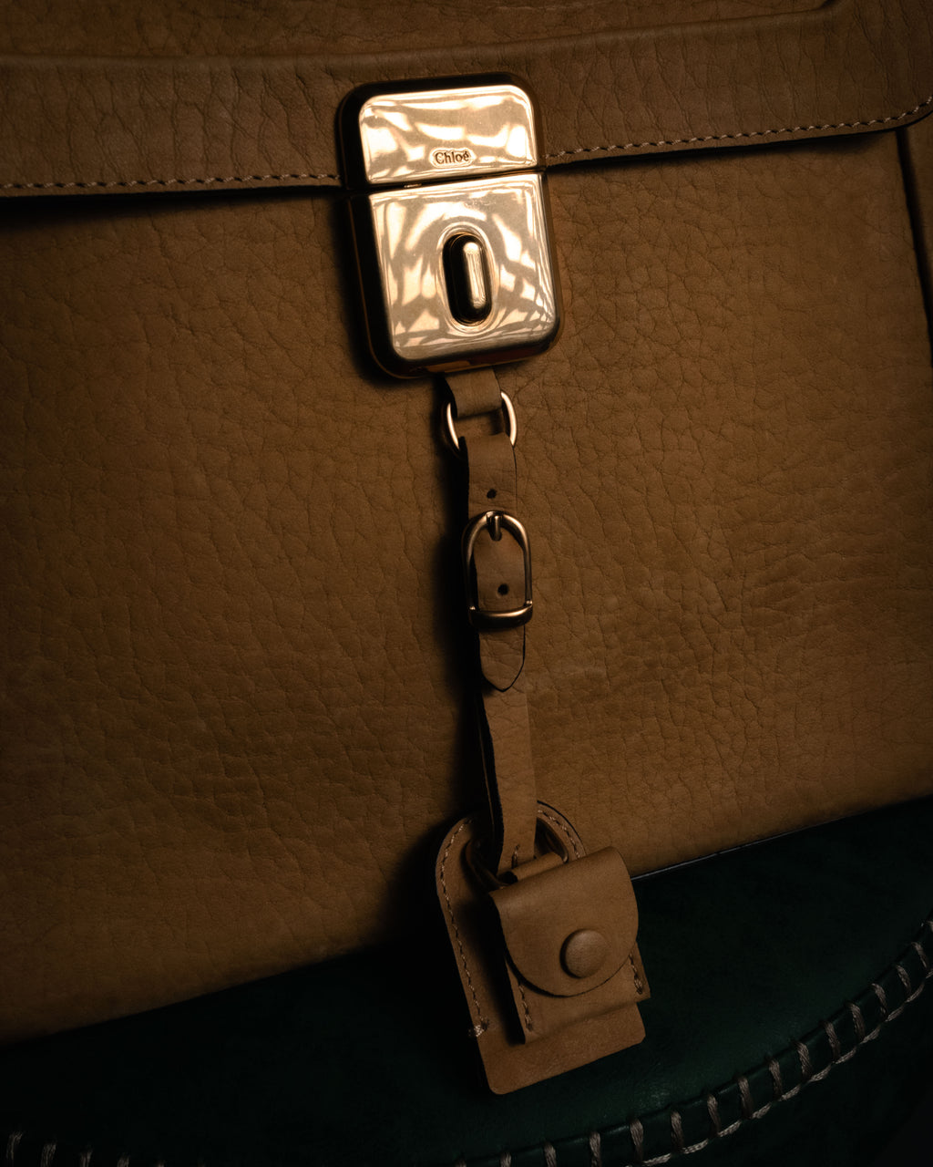 “Chloé” 12-14 Alice bicolor trapeze tote bag