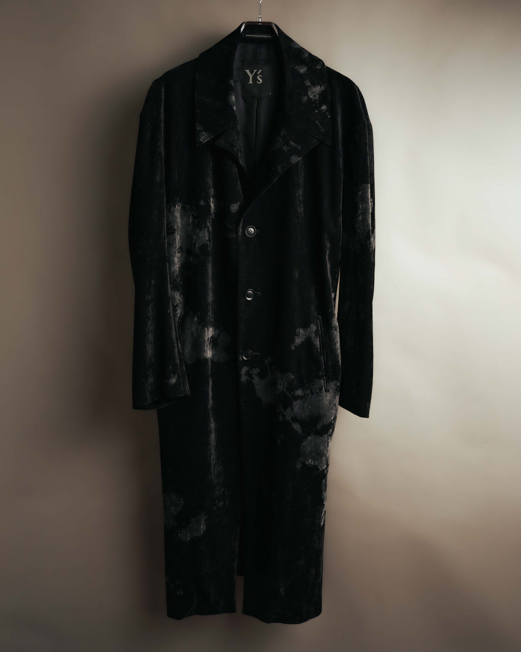 -SPECIAL- "Y’s" 2025's Discharge printed velvet long coat