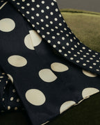 "Jean Paul Gaultier Paris" 90's-00's Graphic dotted silk neck scarf