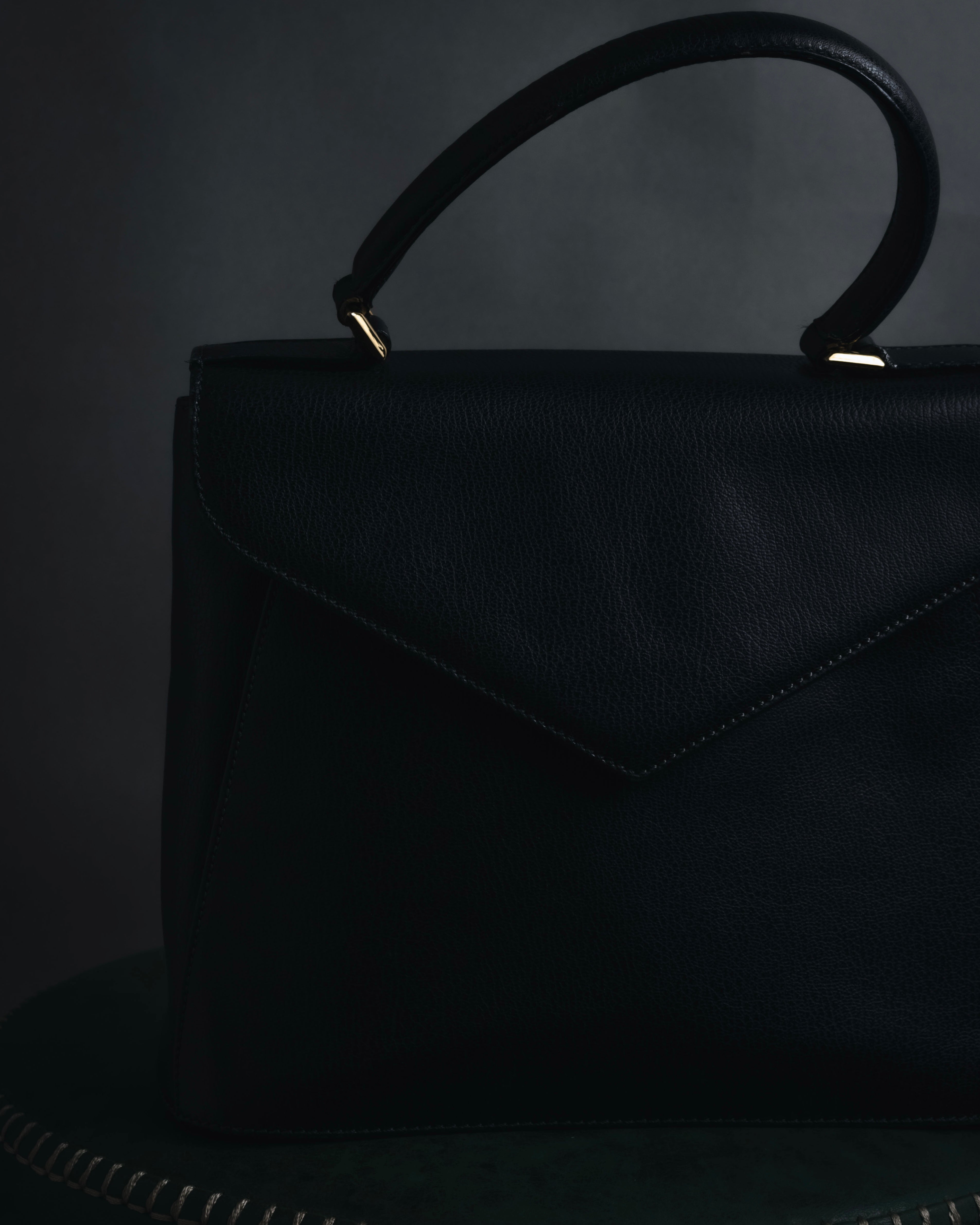 "Salvatore Ferragamo" Mid 90’s archival envelope flap top-handle bag