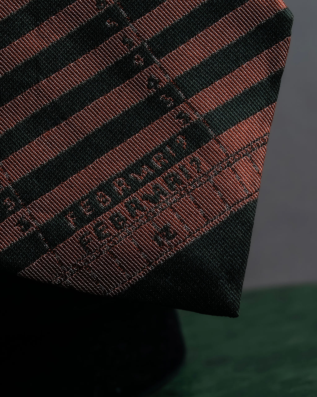 "JEAN PAUL GAULTIER HOMME" Drawing camouflage design silk neck tie