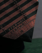 "JEAN PAUL GAULTIER HOMME" Drawing camouflage design silk neck tie