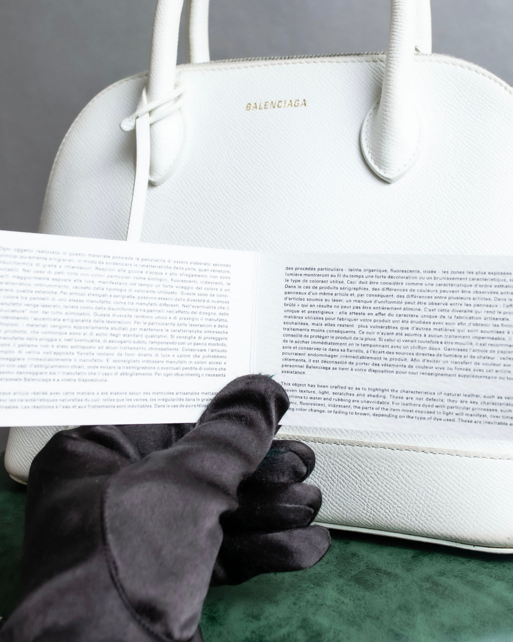 "BALENCIAGA" VILLE TOP HANDLE LEATHER HANDBAG