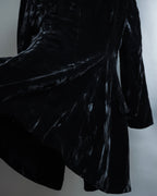 "ERREUNO" Relaxed tailored velour jacket