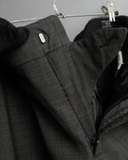 "PRADA" Sharkskin wool minimal tailoring set up