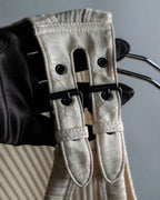 “Jean Paul Gautier” Double belted shoulder designed tank top