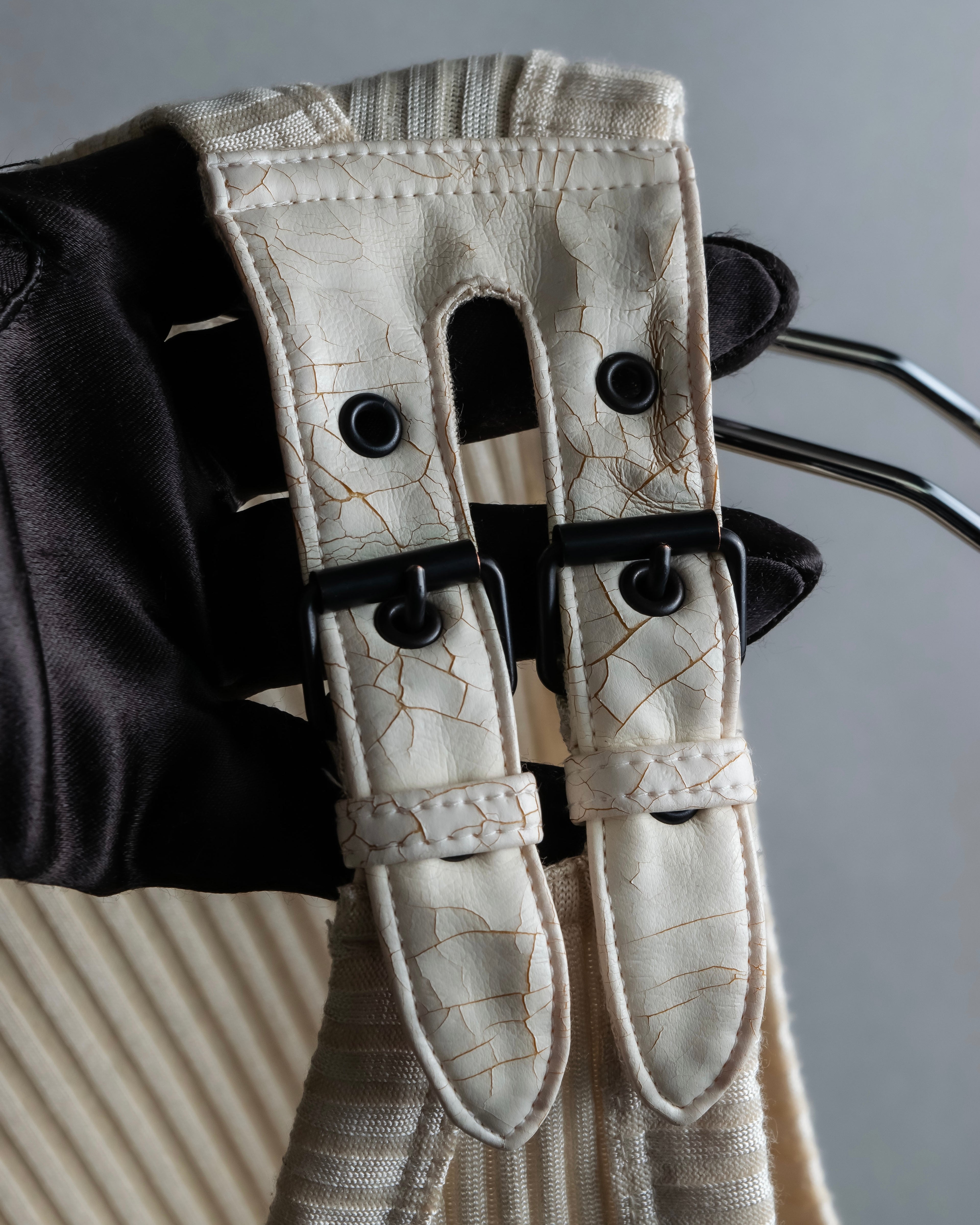 “Jean Paul Gautier” Double belted shoulder designed tank top