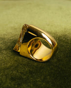 "Chloé" 2010's Amber resin statement ring