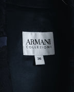 "ARMANI COLLEZIONI" Sheer lace layered tailored jacket