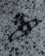 "Vivienne Westwood" Logo random motif pattern fringe muffler