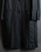 "Acne Studios" Antique design long striped coat