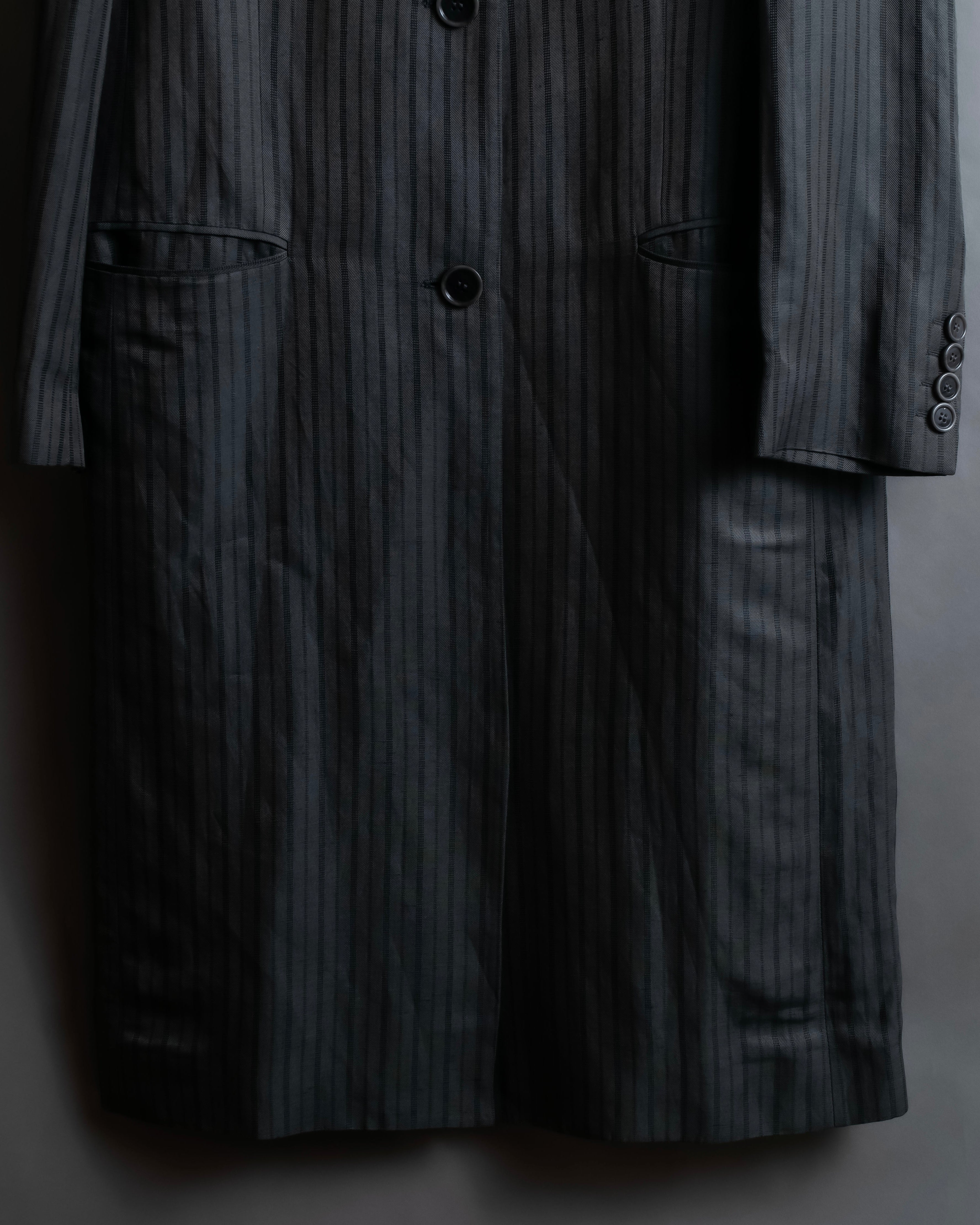 "Acne Studios" Antique design long striped coat