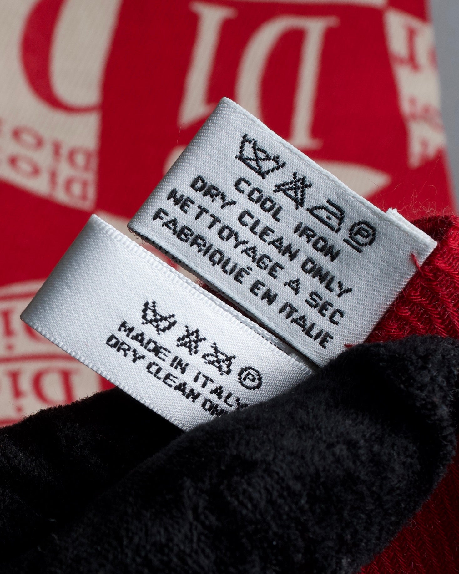 "Christian Dior" Logo pattern twill muffler