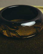 “Dior” 2002-2010 Lace embedded lucite bangle