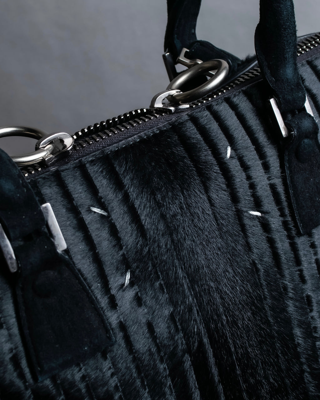 "MAISON MARGIELA" 5AC Harako leather corduroy combination 2way bag