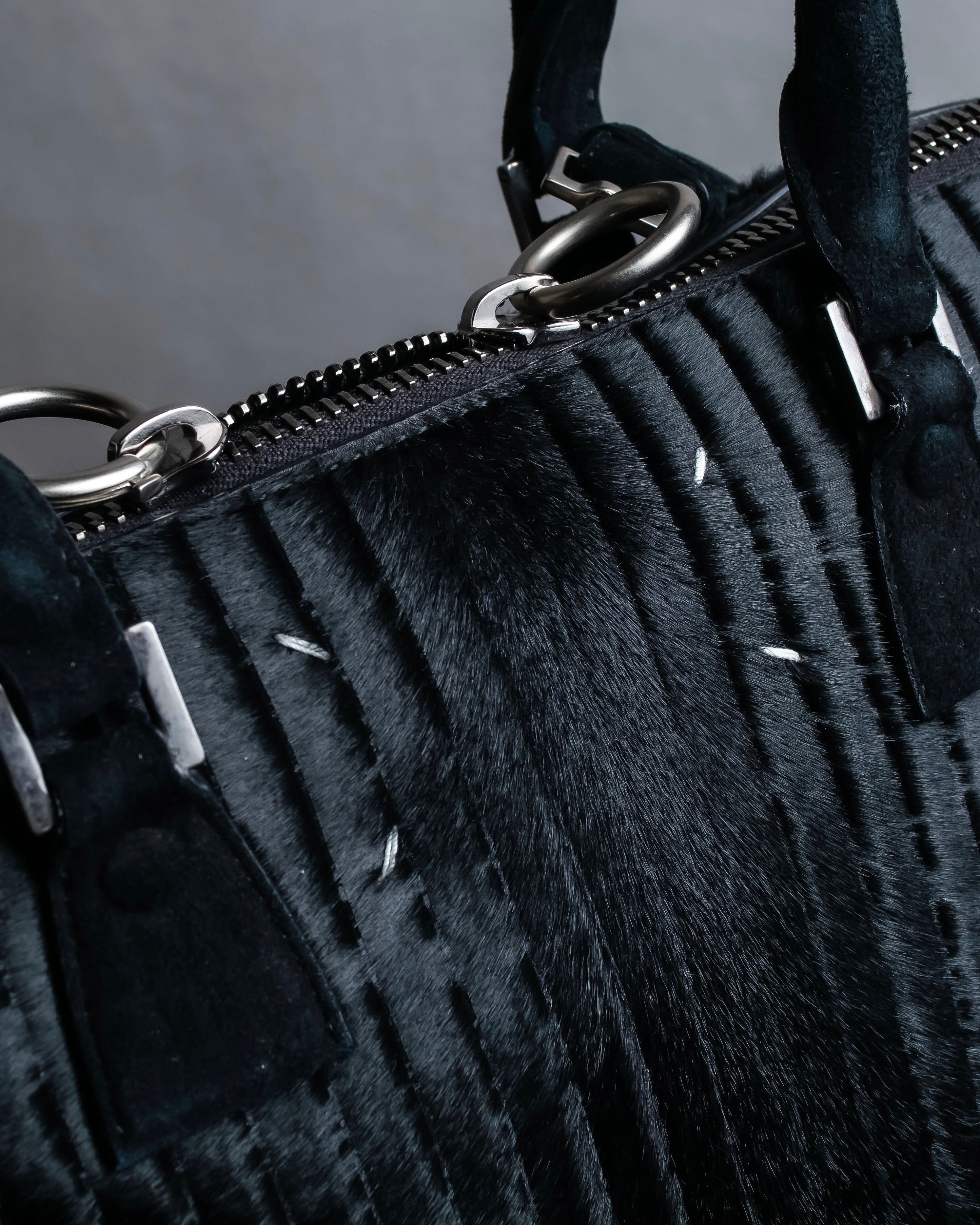 "MAISON MARGIELA" 5AC Harako leather corduroy combination 2way bag