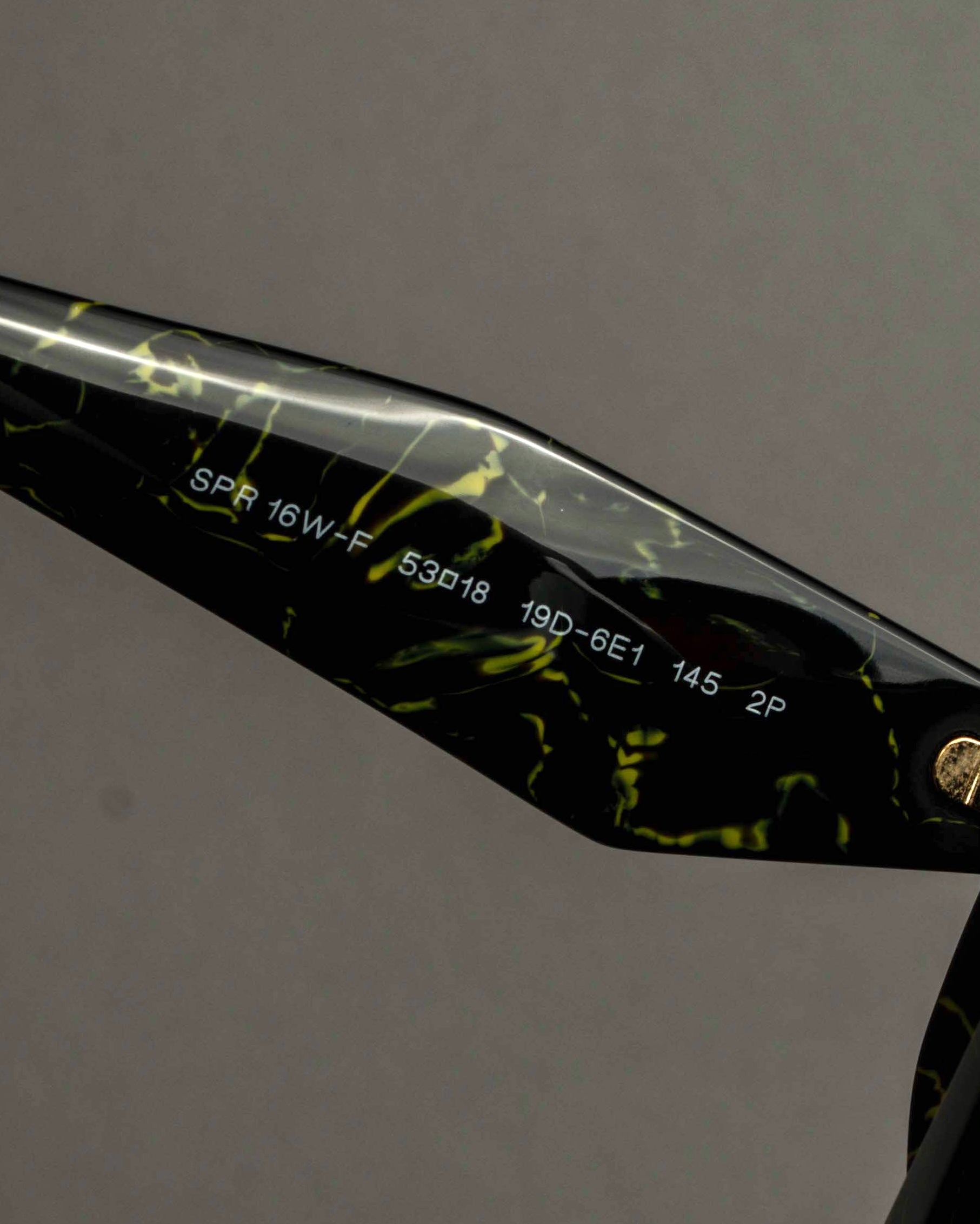 "PRADA" Yellow marble acetate sunglasses