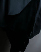 "HUGO BOSS" Striped fabric super oversized black shirt