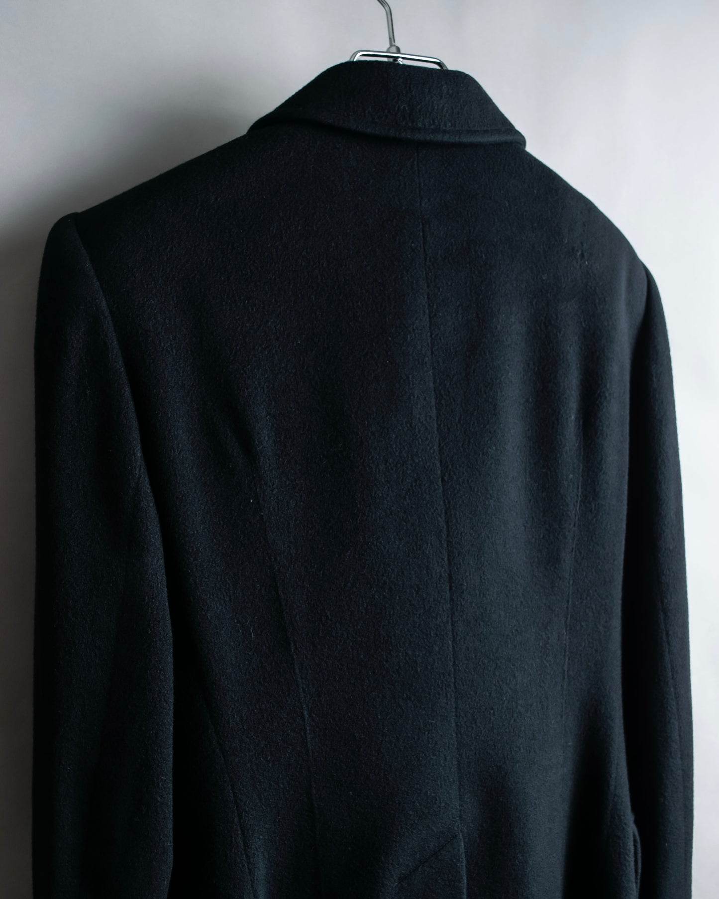 "HERMES" 100% cashmere shaped tailored jacket