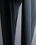 "HERMES" Silk cloth docking leather waist mark belt