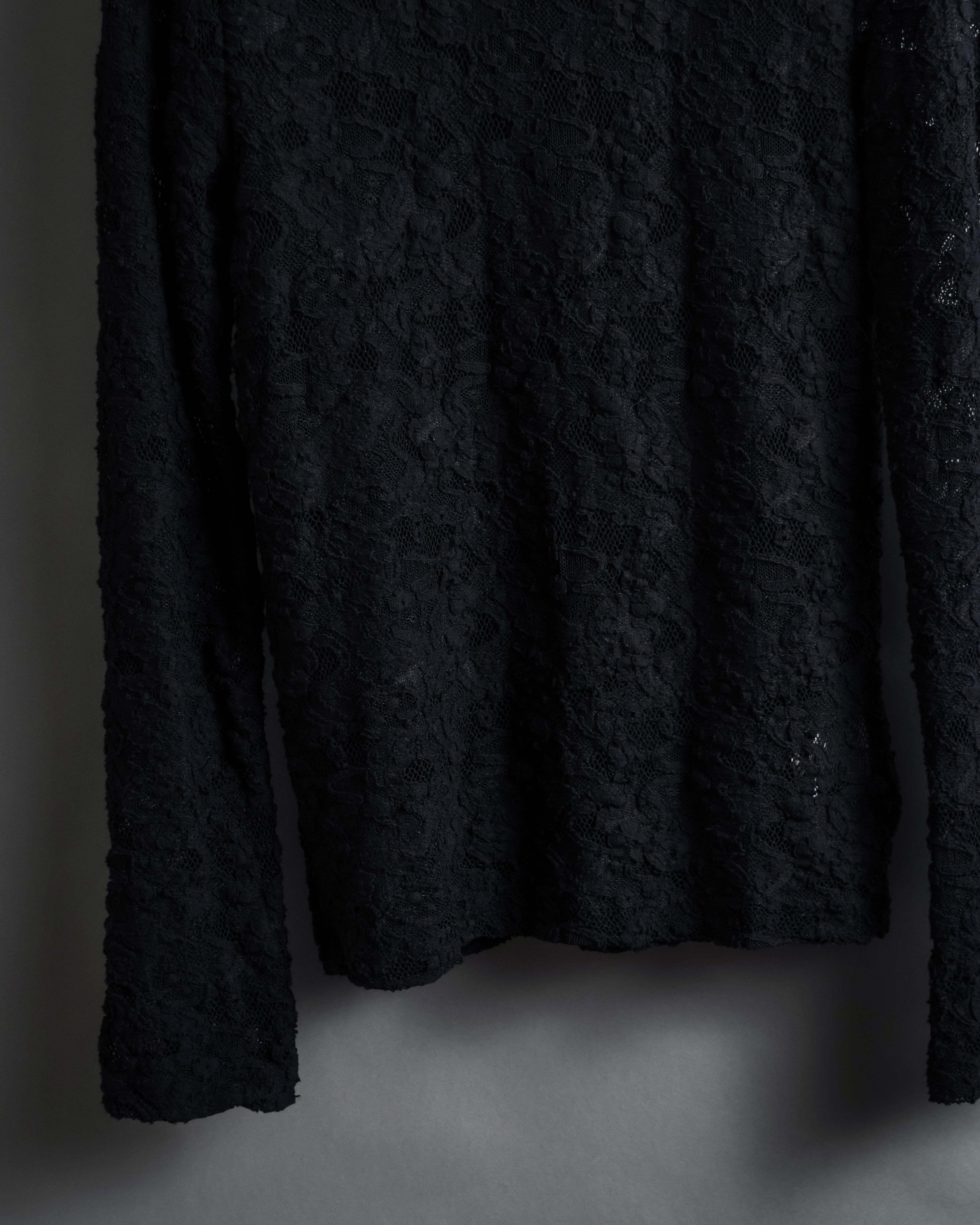 "COMME des GARCONS" 20SS Floral motif lace pullover