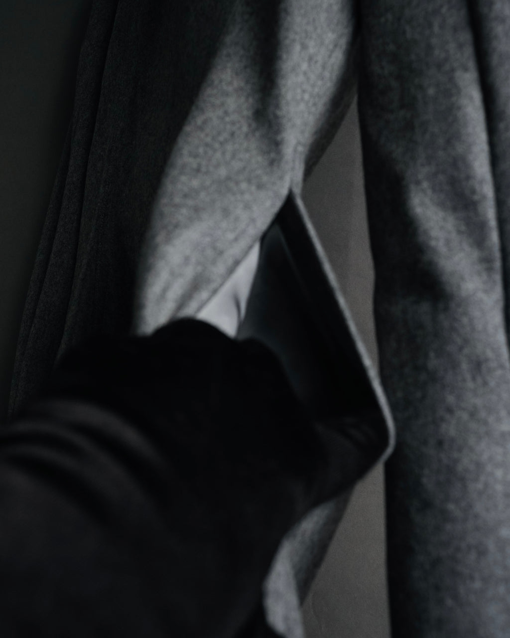 “Miss Dior” 90’s asymmetrical multi button wool dress