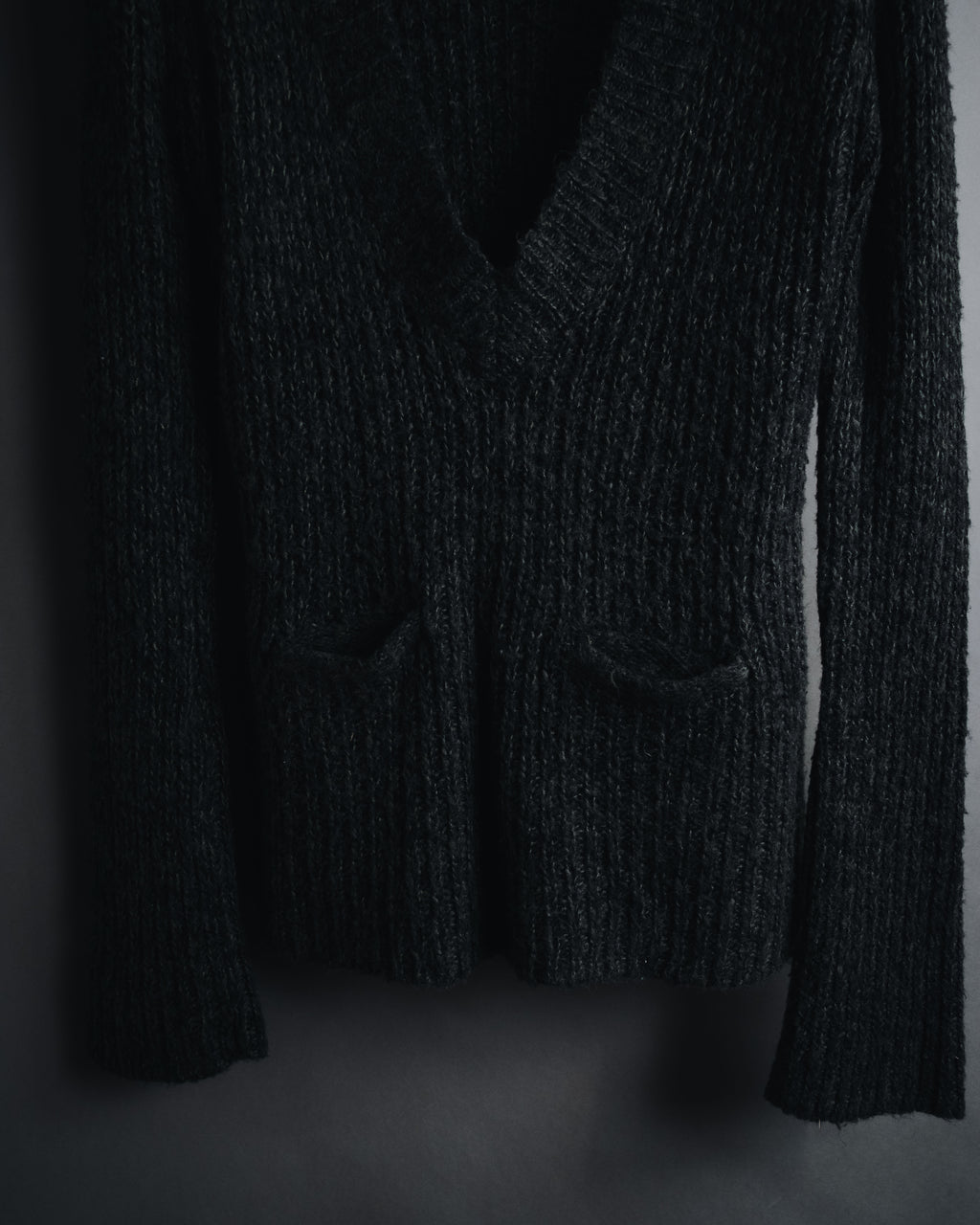 "THE ORIGINAL ARIZONA JEAN COMPANY" 00’s Deep v ribbed belted pocket knit