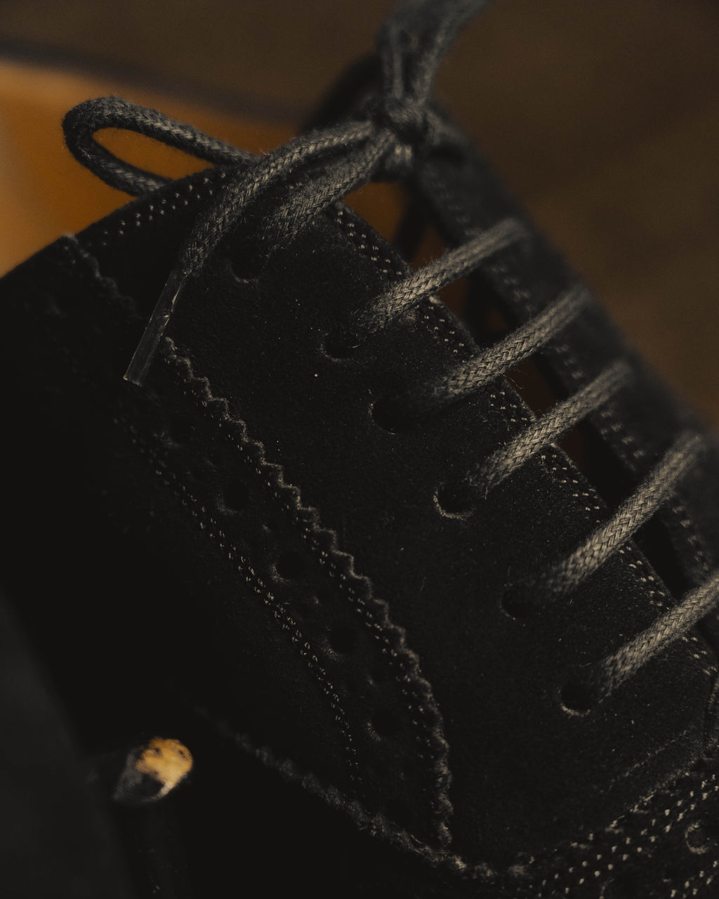 "DOLCE & GABBANA" 00's-10's Black suede wingtip oxford shoes