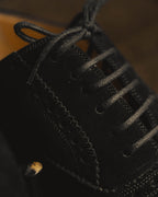 "DOLCE & GABBANA" 00's-10's Black suede wingtip oxford shoes