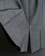 "Max Mara" 2way shape jacket & box pleated mid length skirt set up