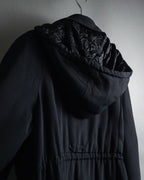 "VALENTINO" 90’s Couture-lined hooded coat