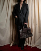 "Vintage JRA standard ostrich leather bag"