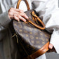 "LOUIS VUITTON" Alma series monogram pattern one handle bag