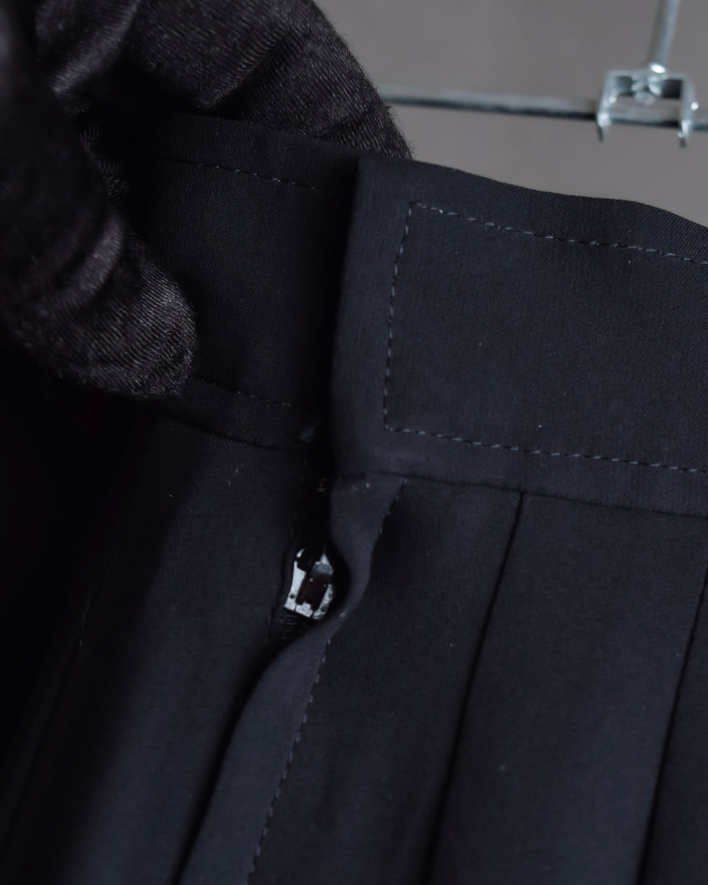 "Chloe" Fold-in pleats maxi length skirt