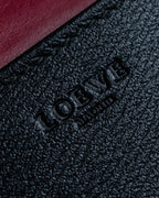 "LOEWE" Anagram logo engraved leather card case