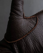 "Vivienne Westwood" Orb design checker panel pattern leather gloves