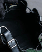 "COMME des GARCONS" Drawcord strings design PVC leather bag