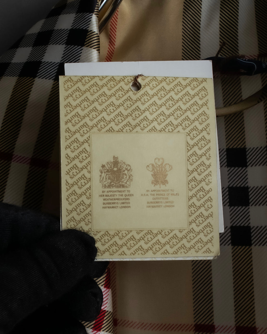 "BURBERRYS" Nova check maxi length silk gown coat