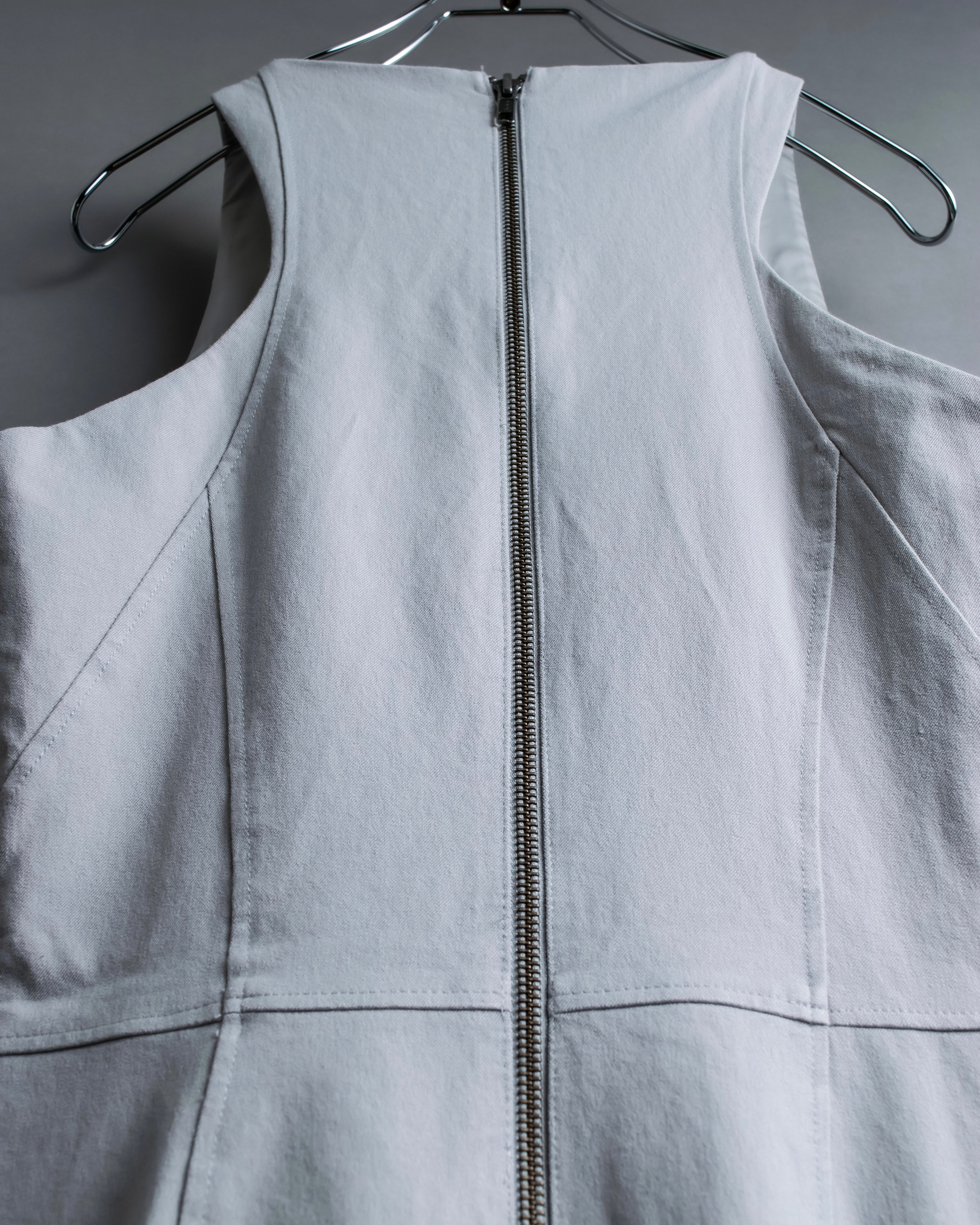 “Helmut Lang” Asymmetry designed v neck one piece