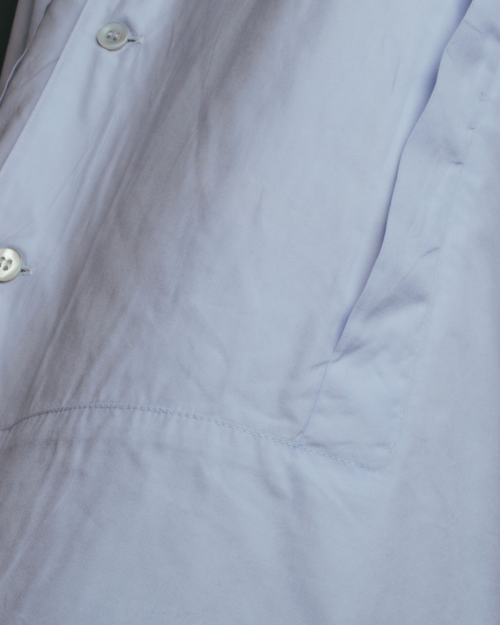 “ISSEY MIYAKE” 90’s-00’s Asymmetric stand collar cotton shirt